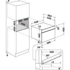 Bauknecht BCT9A9PHTSK Kompaktbackofen mit Mikrowellenfunktion, mit 5 Jahren Garantie!