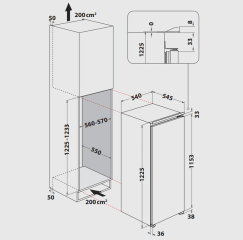 Privileg PRC 10VS2E, Einbau Khlschrank, 102 cm, EEK: E, mit 5 Jahren Garantie!