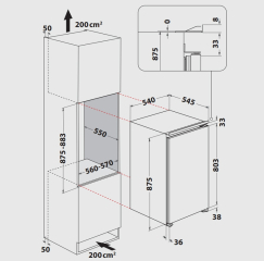 Privileg PRC 9VS2E, Einbau Khlschrank, 88cm, EEK: E, mit 5 Jahren Garantie!