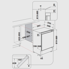 Privileg PRC 8VF2, Einbau Khlschrank, 82cm, EEK: E, mit 5 Jahren Garantie!