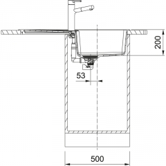 Franke Centro CNG 611-86 Fragranit DuraKleen Plus, Farbe Schiefergrau, 114.0715.513