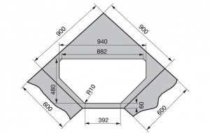 Franke Maris MRG 612-E, Fragranit+, Druckknopfventil, Farbe Schiefergrau, 114.0723.983