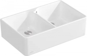 Villeroy & Boch Splstein 80 X Doppelbecken, Farbe RW Stone White, Classicline