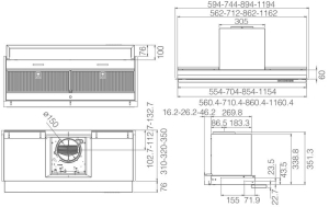 Elica BOXIN ADV DRY @ IX/A/60 Einbauhaube Edelstahl, PRF0199886. Mit 5 Jahren Garantie!