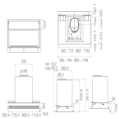 Elica BOXIN ADV PLUS @ IX/A/90 Einbauhaube Edelstahl, PRF0195520. Mit 5 Jahren Garantie!