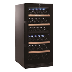 Swisscave WL355DF, 2-Zonen Weinkhlschrank 127 cm, 107 Flaschen, schwarz. Mit 5 Jahren Garantie!