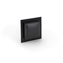 Naber Mira ES1 mit Blende, schwarz matt, Deckel anthrazit, 1 x Schukosteckdose, Steckdosenelement, 7053139