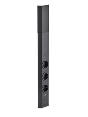 Naber Mira Eck small USB A/C, schwarz matt, 3 x Schukosteckdose, Ecksteckdosenelement, 7053242