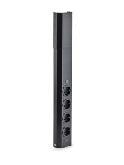 Naber Mira Wand small, schwarz matt, Aufbausteckdosenelement, 4 x Schukosteckdose, 7053245
