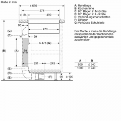 Neff V68YYXGA6, SET Induktionskochfeld mit Dunstabzug V68YYX4C0, 80 cm, Metallic Silver Z9802PFMY0 + Z861SB4 90 Flachkanalbogen, MIT 7 JAHREN GARANTIE