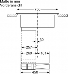 Neff V68YYXGA6, SET Induktionskochfeld mit Dunstabzug V68YYX4C0, 80 cm, Metallic Silver Z9802PFMY0 + Z861SB4 90 Flachkanalbogen, MIT 7 JAHREN GARANTIE