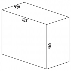 Naber Selectakit Big Double Abfallsystem, alu grau, 8011222
