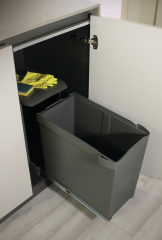 Naber Moderna Single, anthrazit, Auszugstechnik fr Drehtren, 30 l, 8011297