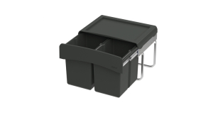 WESCO Clap 345 K/500-2, anthrazit, Auszugstechnik fr Drehtren, Vollauszug, 30 l, 8011454