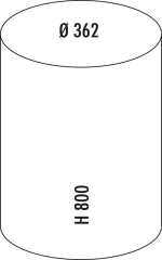 WESCO Big Baseboy 30, wei matt, Futrittmechanismus, 30 l, 8011526