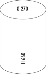 WESCO Standascher 30 mit Sieb, neusilber, 30 l, 8011530