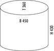 WESCO kosammler 170, mandel, Futrittmechanismus, 30 l, 8011534