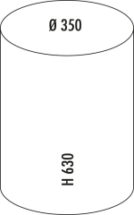 WESCO Pushboy Junior, graphit, Klappe, 22 l, 8011538