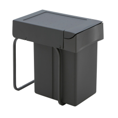 WESCO Einbauabfallsammler 30DT mit Ablageschale, Auszugstechnik fr Drehtren, oriongrau, 21 l,  8011621