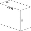 WESCO Pullboy Vario 335 S/300-2, Abfallsystem fr vorhandene Auszge, alugrau, 25 l, 8011623