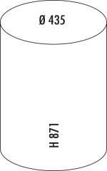 WESCO Big Ash, Standascher, neusilber, 120 l, 8011692