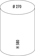 WESCO Gastro Tretabfallsammler 127, silber, Futrittmechanismus, 22 l, 8012181