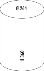 WESCO Mini Master, wei matt, Futrittmechanismus, 6 l, 8012189