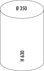 WESCO Pushboy Junior, silber, Klappe, 22 l, 8012570