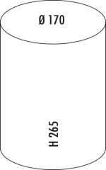 WESCO Kosmetikeimer 113, sand matt, Futrittmechanismus, 3 l, 8036143