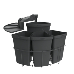 Naber Cabbi 4, Schwenktechnik fr Drehtren, anthrazit, 39 l, 8013170