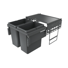 Naber Cox Base 460 S/600-2, anthrazit, Abfallsystem Frontauszug, Vollauszug, 56 l, 8013308