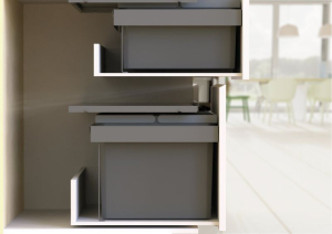Naber Cox Stand-UP 250 S/600-3, mit Biodeckel, anthrazit, Vorhandene Auszge, 25 l, 8013382