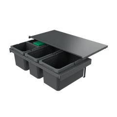 Naber Cox Stand-UP 250 S/800-4, mit Biodeckel, anthrazit, Vorhandene Auszge, 35l, 8013385