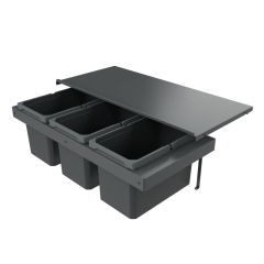 Naber Cox Stand-UP 280 S/900-3, fr Vorhandene Auszge, Abfallsystem, anthrazit, 48 l, 8013396