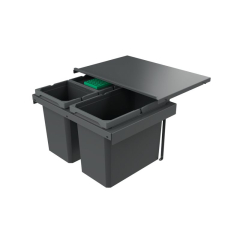Naber Selectakit Cox Stand-UP 350 S/600-3, mit Biodeckel, fr Vorhandene Auszge, anthrazit, 42 l, 8013411