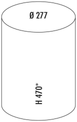 WESCO Rondo 5, wei, Schwenktechnik fr Drehtren, 13 l, 8019002
