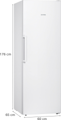 Siemens GS33NVWEP, iQ300, Freistehender Gefrierschrank, 176 x 60 cm, Wei, EEK: E, mit 5 Jahren Garantie!