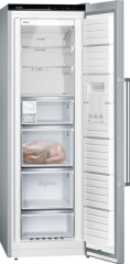 Siemens GS36NAIEP, iQ500, Freistehender Gefrierschrank, 186 x 60 cm, Inox, EEK: E, mit 5 Jahren Garantie!