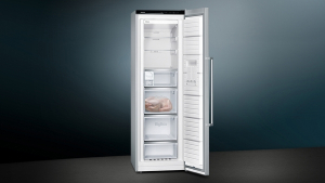 Siemens GS36NAIEP, iQ500, Freistehender Gefrierschrank, 186 x 60 cm, Inox, EEK: E, mit 5 Jahren Garantie!