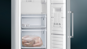 Siemens GS36NVIEP,  iQ300, Freistehender Gefrierschrank, 186 x 60 cm, Inox, Gebrsteter Stahl AntiFingerprint, EEK: E, mit 5 Jahren Garantie!