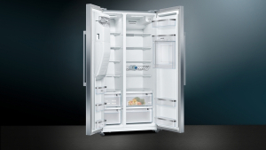 Siemens KA93GAIDP, iQ500, Amerikanischer Side by Side, 178.7 x 90.8 cm, Inox, antiFingerprint, Total noFrost, EEK: D, mit 5 Jahren Garantie!