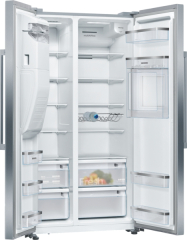 Siemens KA93GAIDP, iQ500, Amerikanischer Side by Side, 178.7 x 90.8 cm, Inox, antiFingerprint, Total noFrost, EEK: D, mit 5 Jahren Garantie!