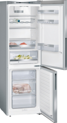Siemens KG36EALCA, iQ500, Freistehende Khl-Gefrier-Kombination mit Gefrierbereich unten, 186 x 60 cm, Metall-Optik, EEK: C, mit 5 Jahren Garantie!