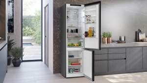 Siemens KG39N2XAG, iQ300, Freistehende Khl-Gefrier-Kombination mit Gefrierbereich unten, 203 x 60 cm, Gebrsteter schwarzer Stahl AntiFingerprint, Total noFrost, EEK: A, mit 5 Jahren Garantie!