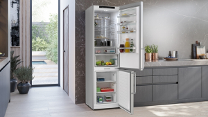 Siemens KG39NAIAU, iQ500, Freistehende Khl-Gefrier-Kombination mit Gefrierbereich unten, 203 x 60 cm, Inox, Total noFrost, EEK: A, mit 5 Jahren Garantie!
