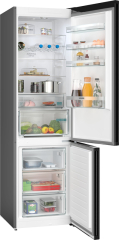 Siemens KG39NXXCF, iQ300, Freistehende Khl-Gefrier-Kombination mit Gefrierbereich unten, 203 x 60 cm, Gebrsteter schwarzer Stahl AntiFingerprint, Total noFrost, EEK: C, mit 5 Jahren Garantie!