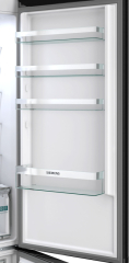 Siemens KG39NXXCF, iQ300, Freistehende Khl-Gefrier-Kombination mit Gefrierbereich unten, 203 x 60 cm, Gebrsteter schwarzer Stahl AntiFingerprint, Total noFrost, EEK: C, mit 5 Jahren Garantie!