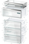 Siemens KG49N4XAF, iQ500, Freistehende Khl-Gefrier-Kombination mit Gefrierbereich unten, 203 x 70 cm, Gebrsteter schwarzer Stahl, AntiFingerprint, Total noFrost, EEK: A, mit 5 Jahren Garantie!