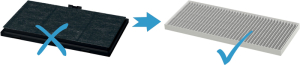 Siemens LZ11ITB14, Clean Air Geruchsfilter mit Aktivkohle, Ersatzfilter fr Umluftbetrieb