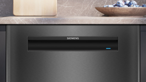 Siemens SN15EC06CS, iQ500, Unterbau-Geschirrspler, 60 cm, Gebrsteter schwarzer Stahl mit Anti-Fingerprint, EEK: A, mit 5 Jahren Garantie!